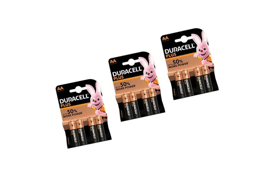 AA Duracell Plus Power Alkaline Batteries 4pk x3