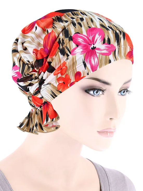 Abbey Cap Tropical Pink Floral