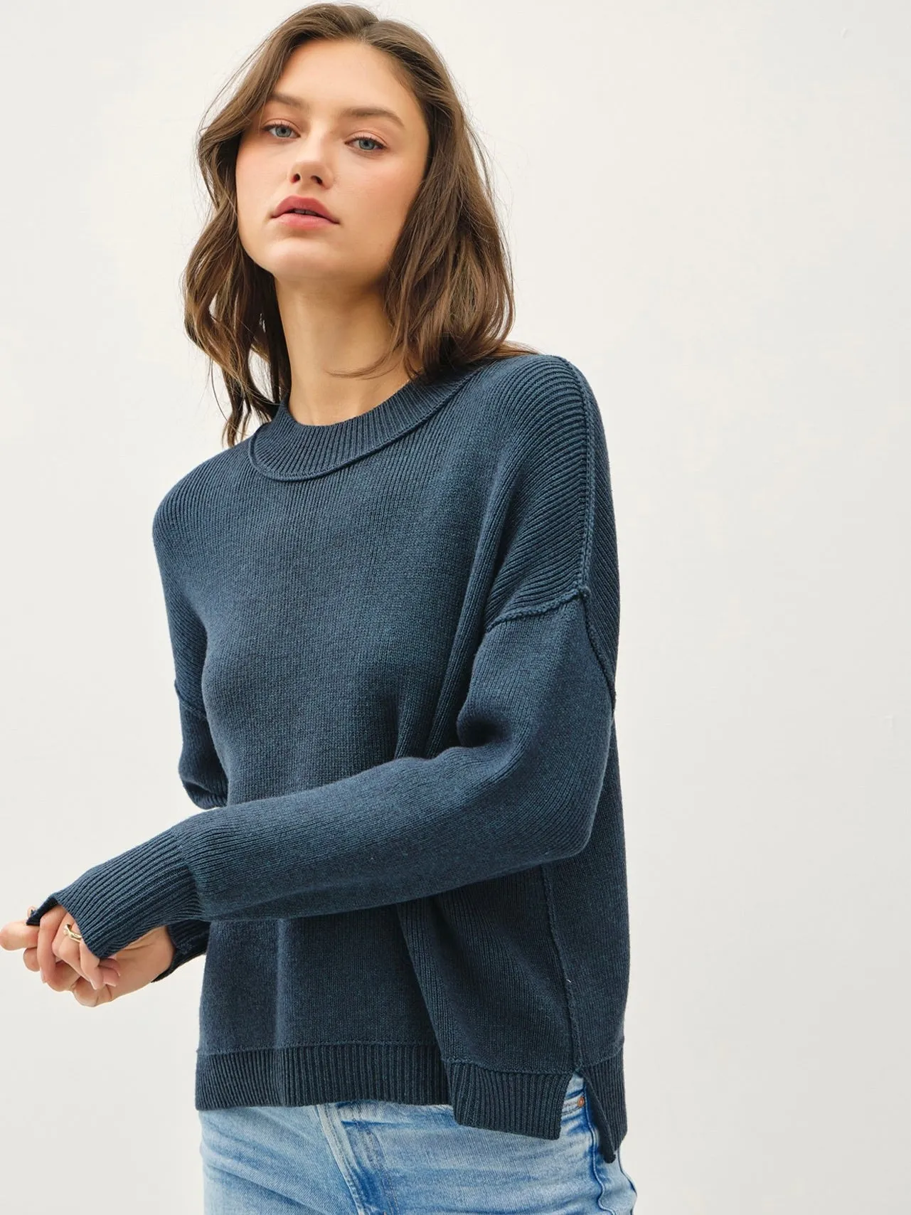 Alexa Ribbed Knit Sweater