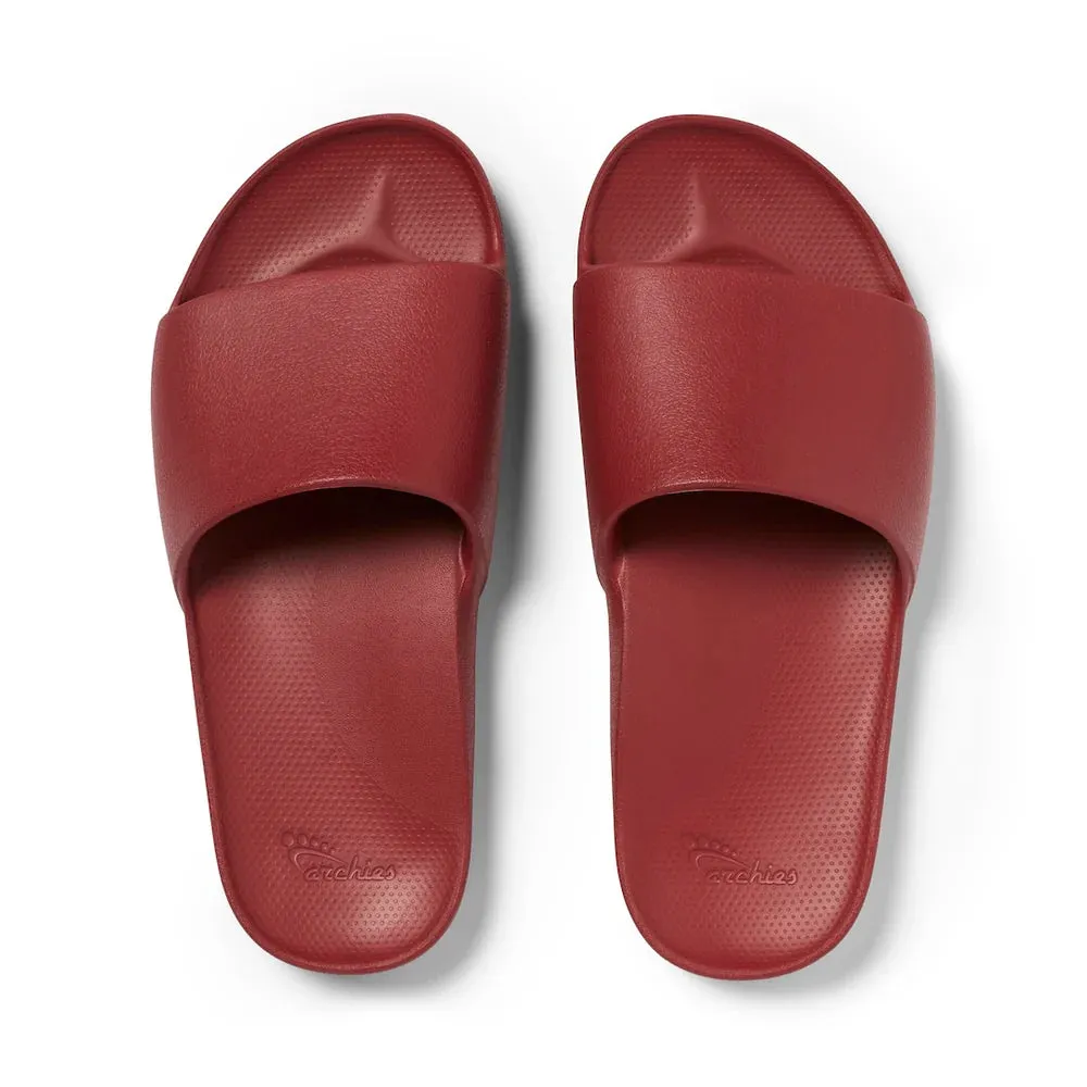 Archies Limited Edition Support Slides - Sangria Red