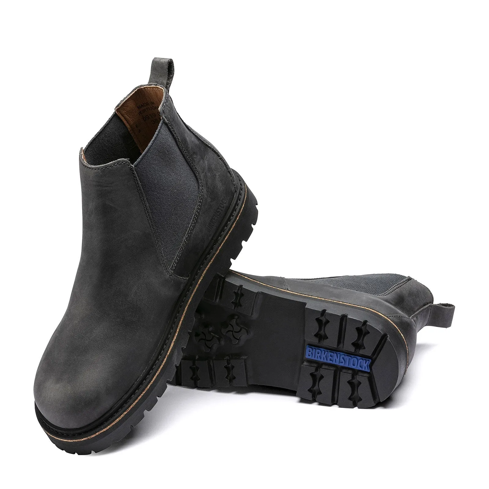 Birkenstock Stalon Chelsea Boot (Men) - Graphite Oiled Leather