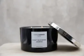 Black 3-Wick Candle - Night Blooming Jasmine