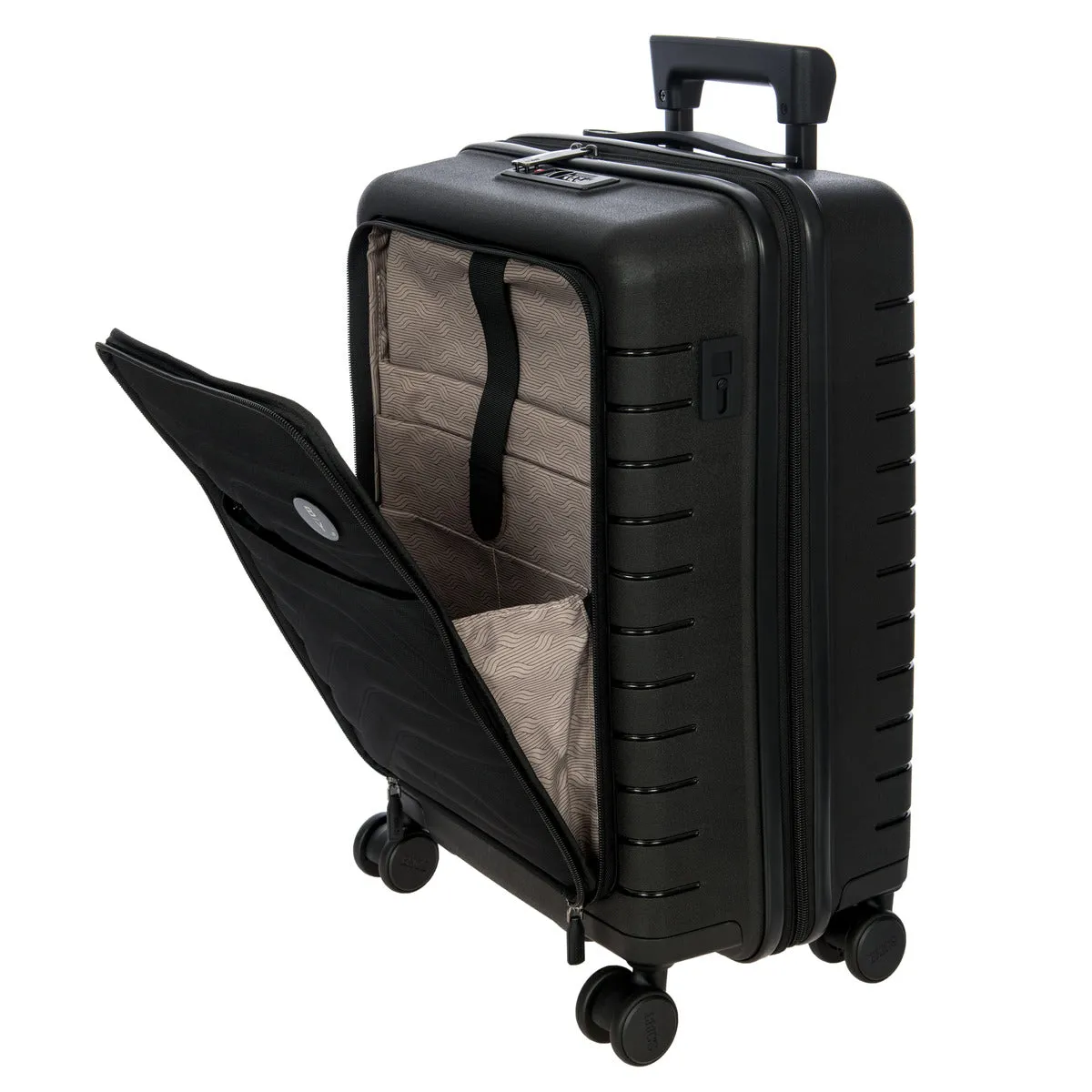 Bric's B Y Ulisse Expandable Spinner with Pocket - 21" Black