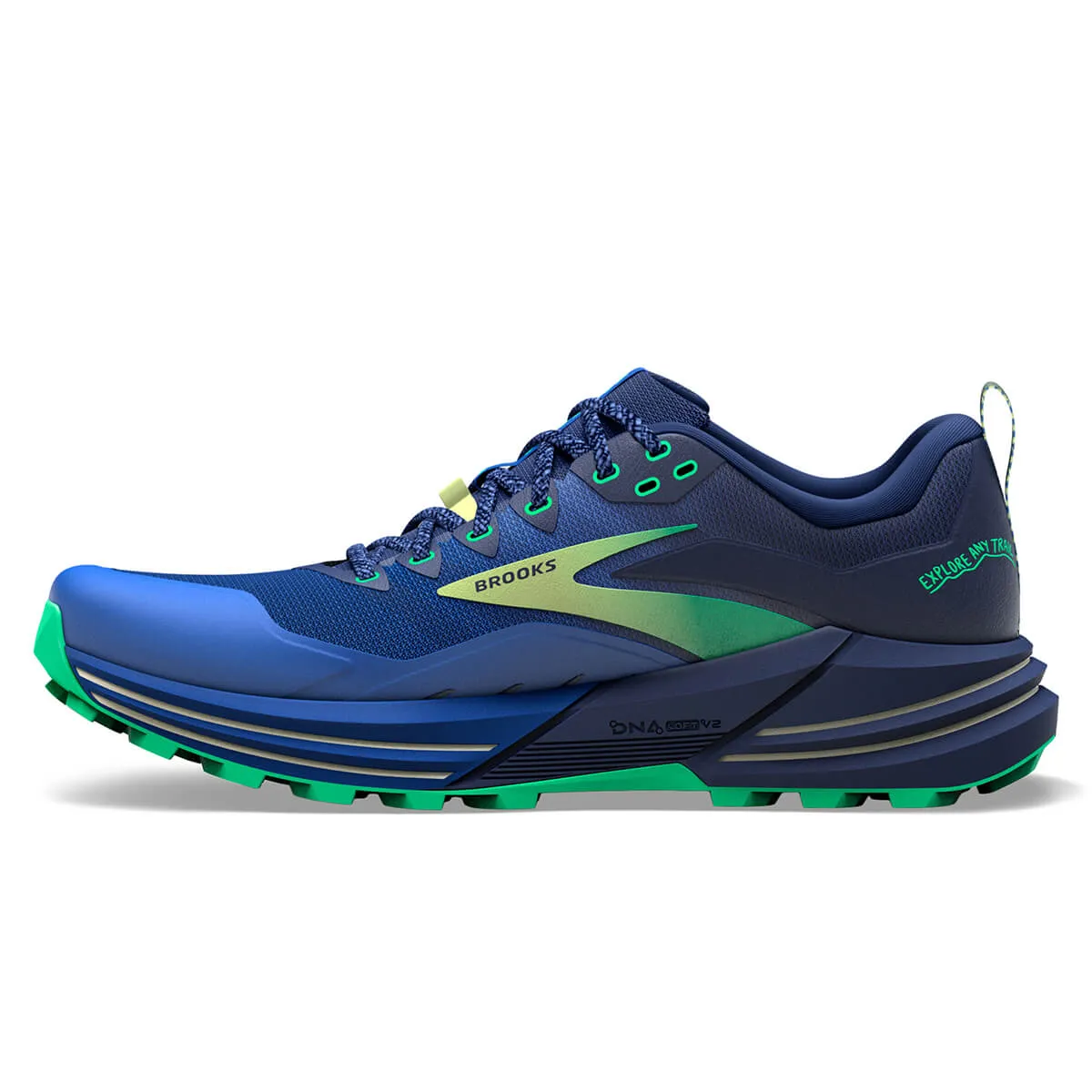 Brooks Cascadia 16 Mens | Blue/surf the Web/green