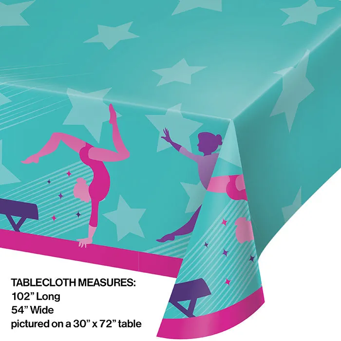 Bulk Gymnastics Party Paper Table Covers (6 per Case)