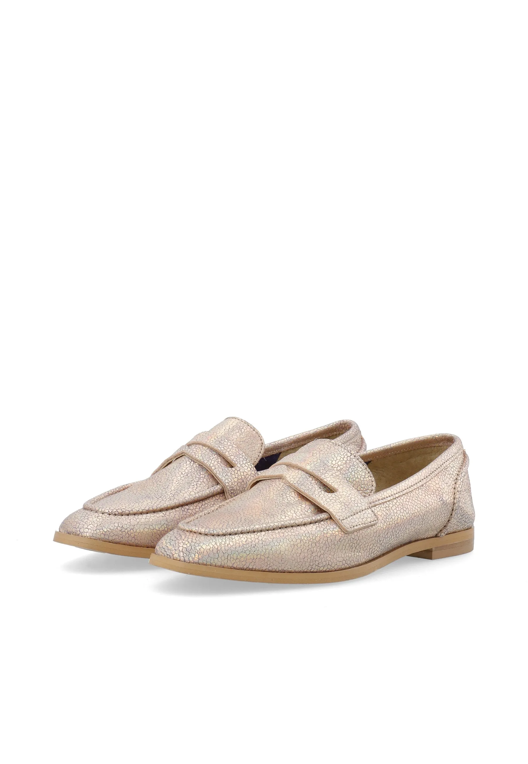 Casmimmi Beige Suede Loafers