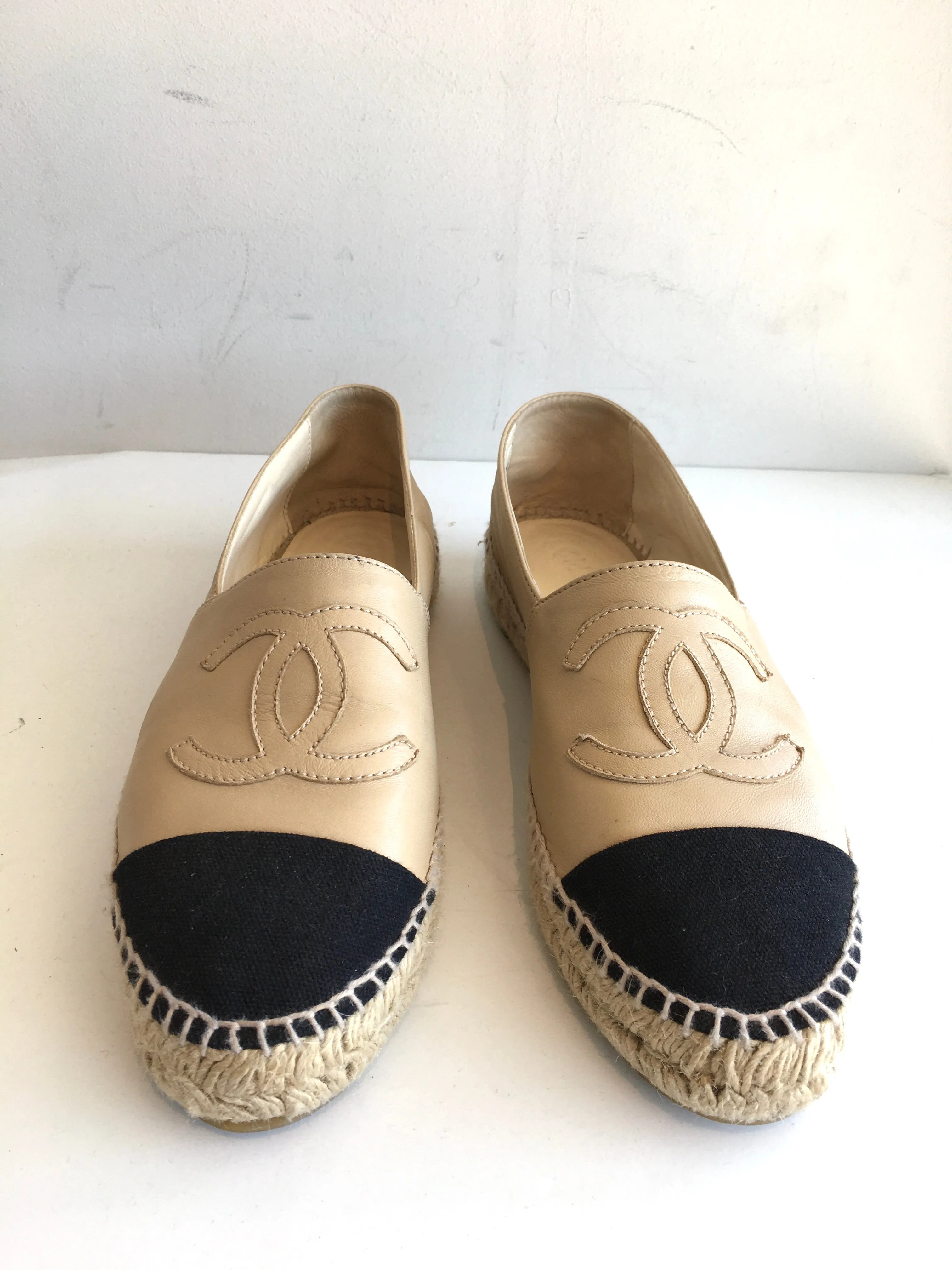 Chanel Lambskin CC Espadrilles