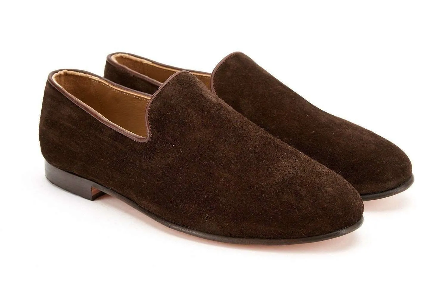 Espresso Suede Loafers