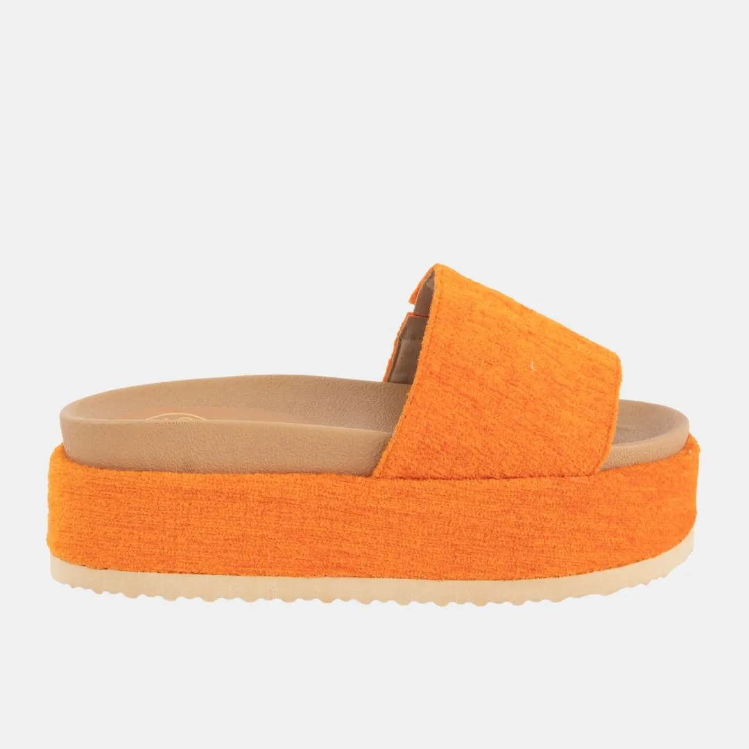 Footbed Platform Slide Sandals