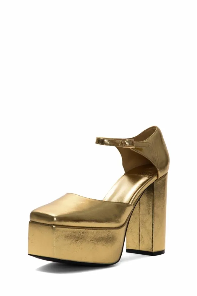 Jeffrey Campbell  Women's Ovr_N_Out Gold M