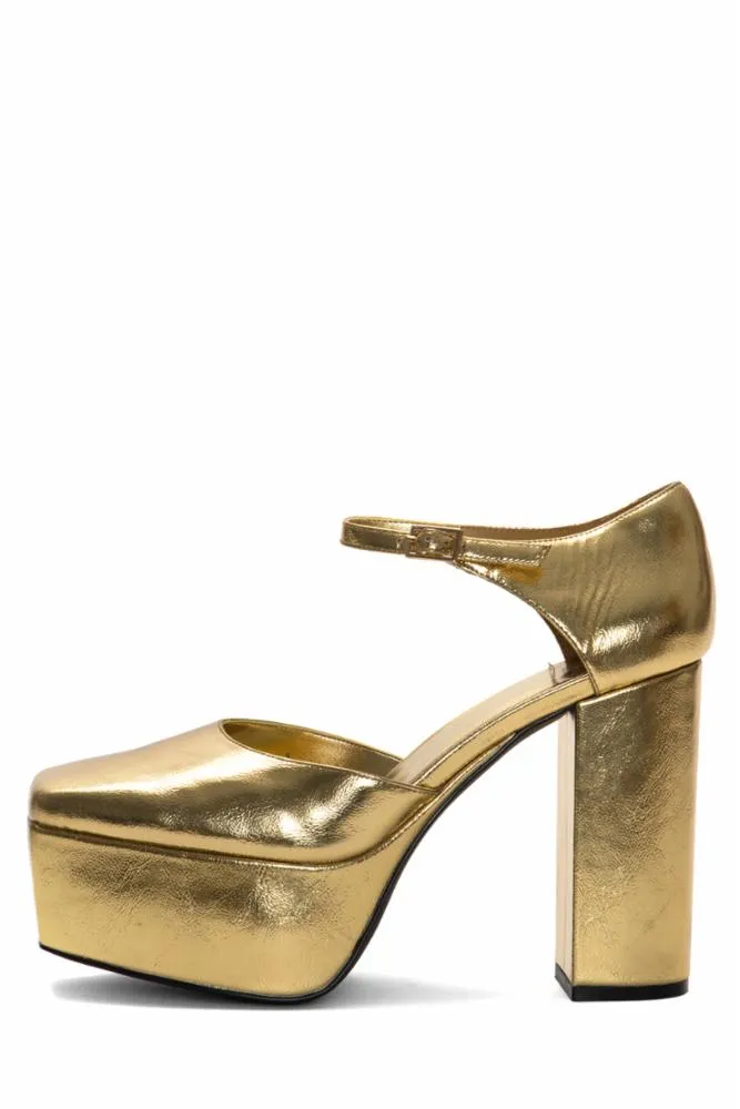 Jeffrey Campbell  Women's Ovr_N_Out Gold M