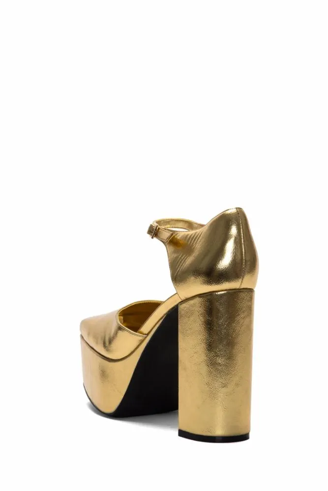 Jeffrey Campbell  Women's Ovr_N_Out Gold M