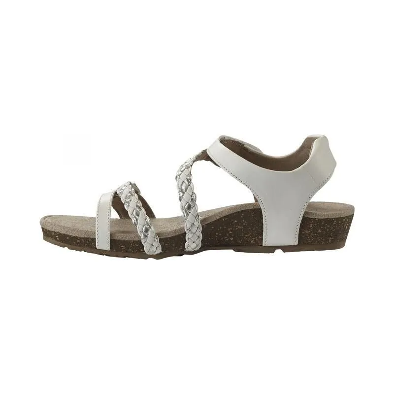 Jillian Braided Quarter Strap White