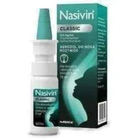 NASIVIN Classic 0.5mg / ml nasal spray 10ml