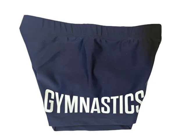 Navy Blue Lycra Gymnastics Bike Pants