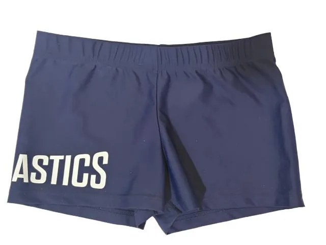 Navy Blue Lycra Gymnastics Bike Pants