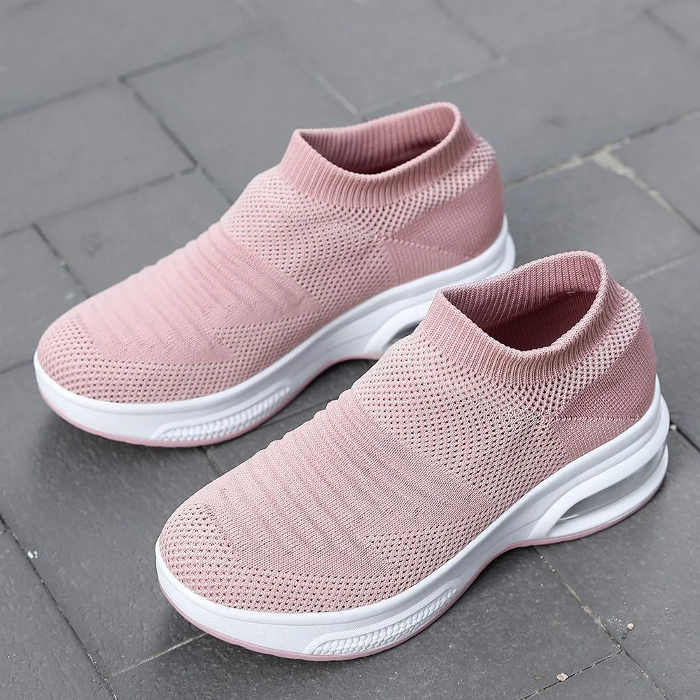 OCW Women Weave Mesh Air Cushion Sneakers Arch Support Lightweight Comfortable Shoes