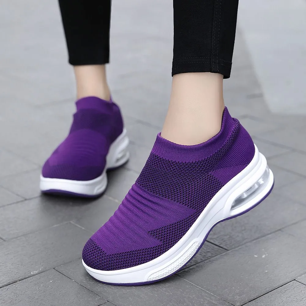 OCW Women Weave Mesh Air Cushion Sneakers Arch Support Lightweight Comfortable Shoes