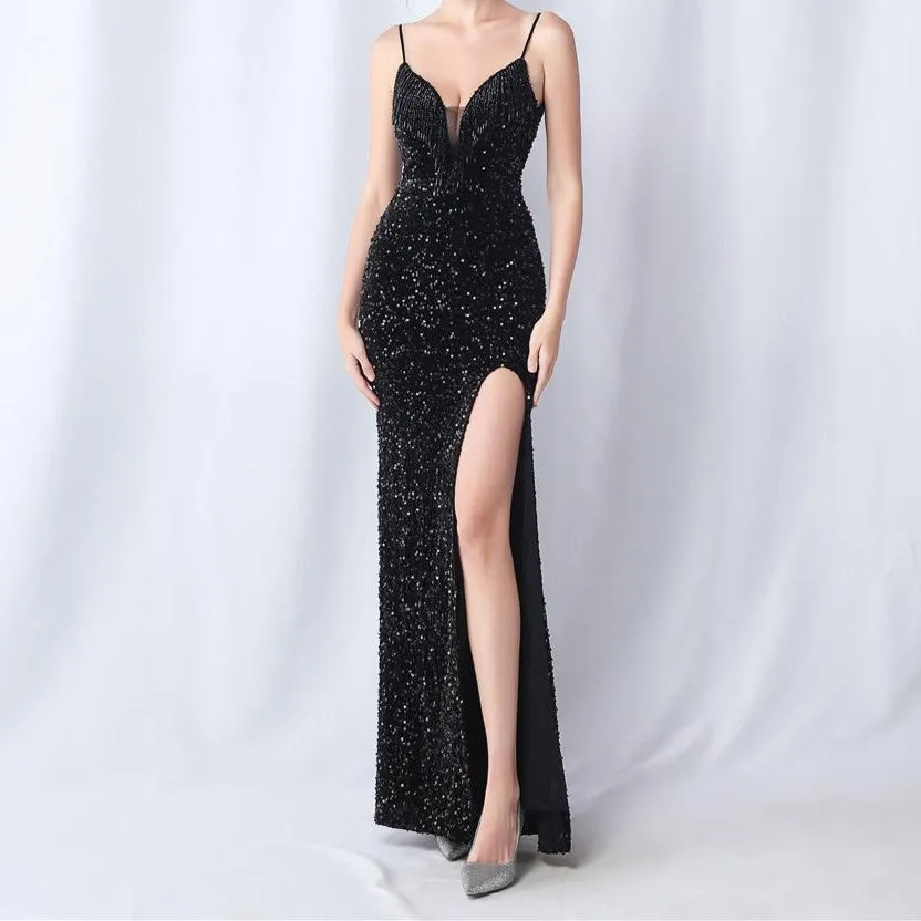 Peyton Sequin Summer Maxi Dress