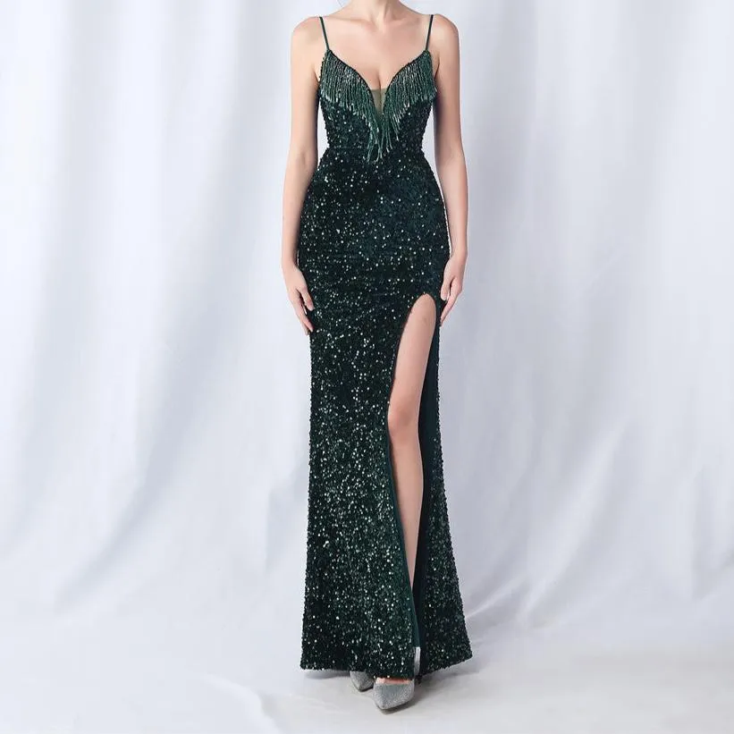 Peyton Sequin Summer Maxi Dress