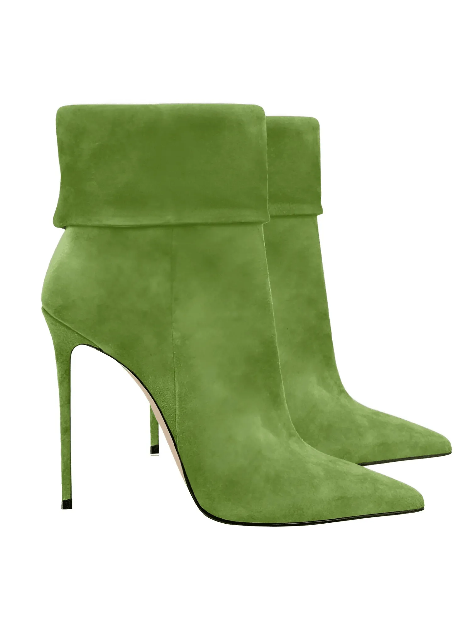 Pointed Toe Suede Stiletto Ankle Boots For Women - In 10 Colors!