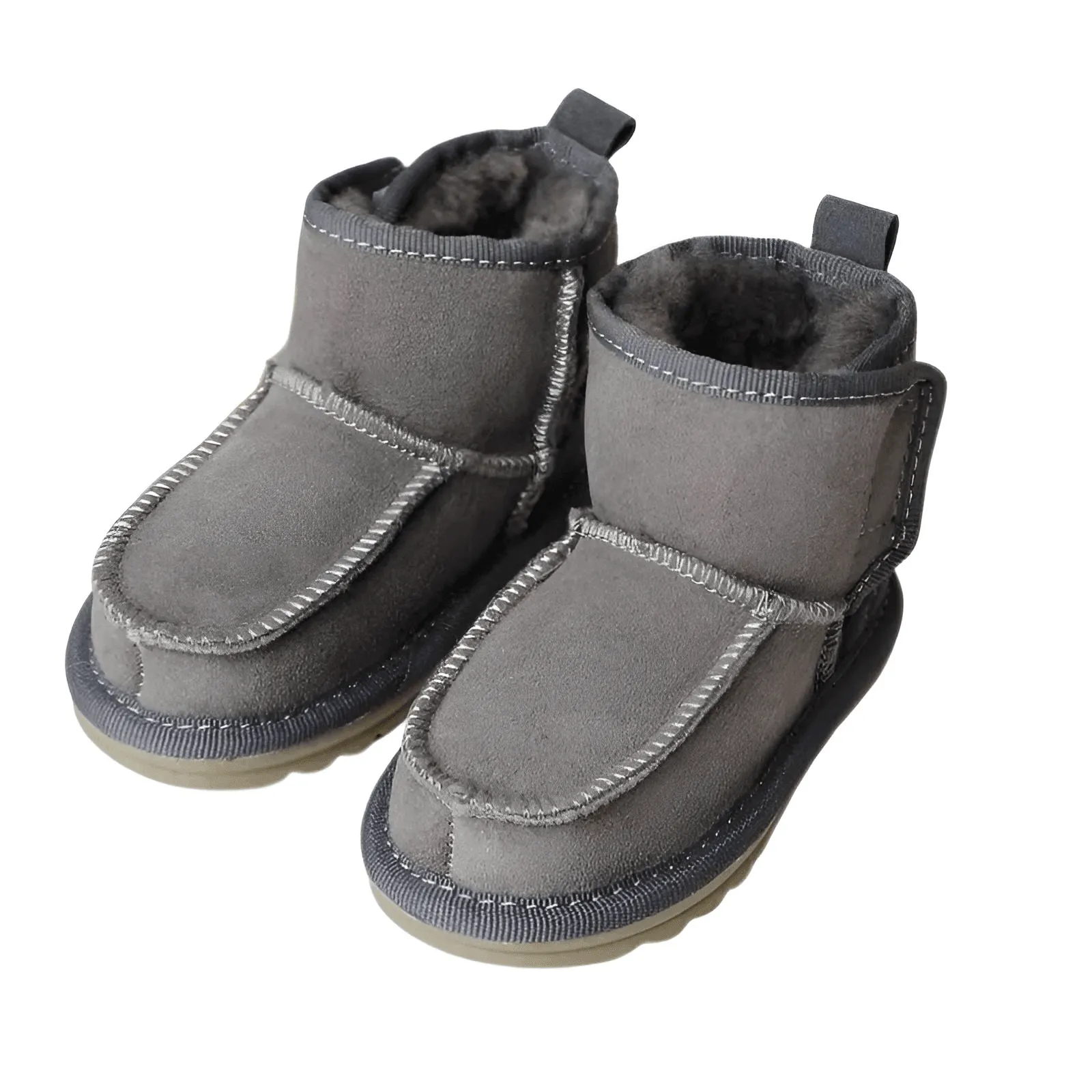 Real Sheepskin Fur Baby Snow Boots