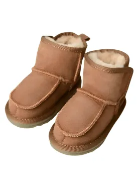 Real Sheepskin Fur Baby Snow Boots