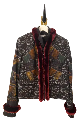 Sabina Savage "The Wind Horse" Silk Trim Wool Jacket