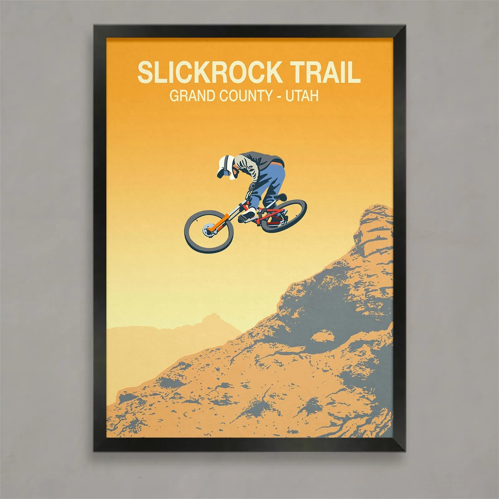 Slickrock Mountain Bike Poster