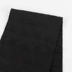 Spot Jacquard Cotton - Black (remnant)
