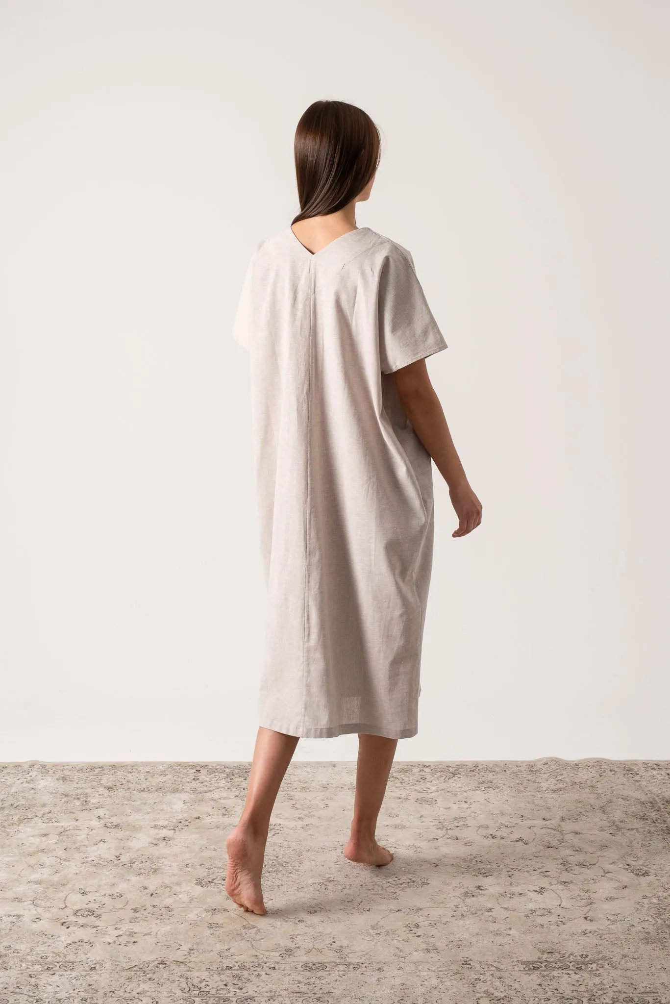 Vacanza Linen Kaftan Natural