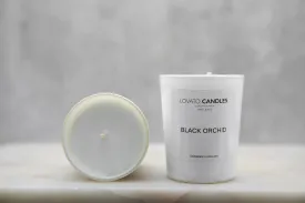 White Votive Candle - Black Orchid