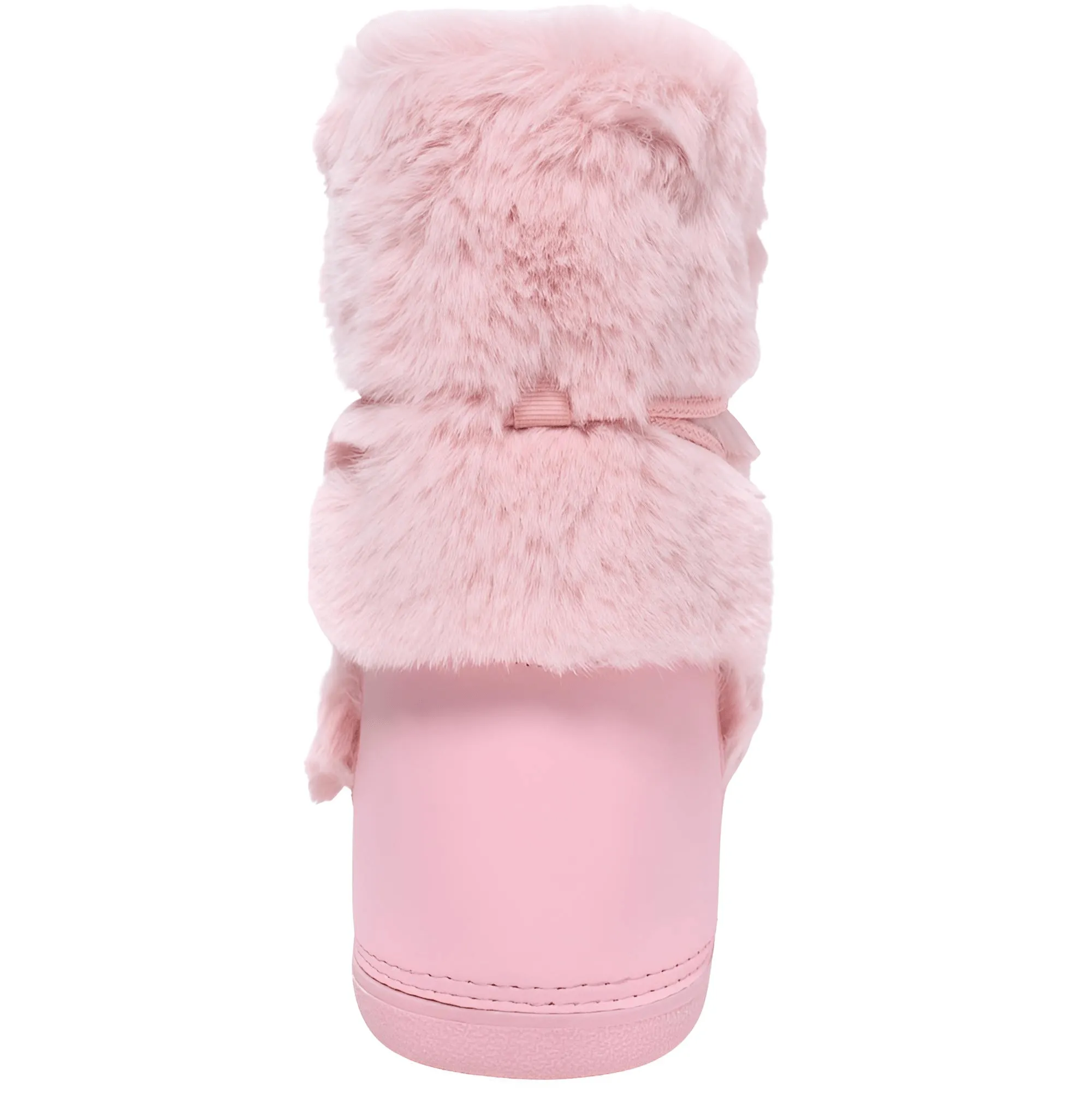 Winter Faux Fur Boots Snow Boots Women Fluffy Fuzzy Furry Faux Fur Boots Middle Calf Platform Pink Black White Furry Boots