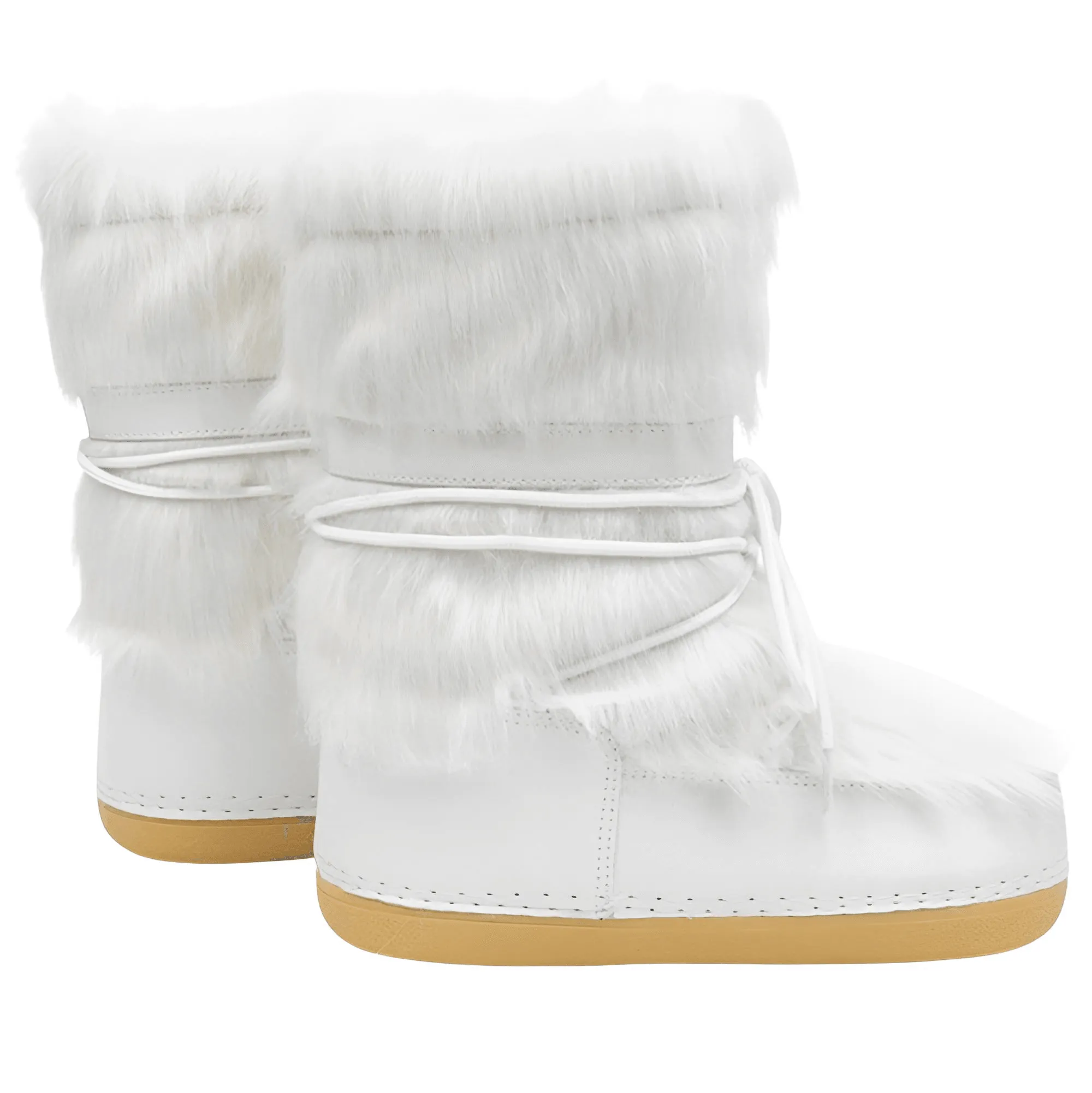 Winter Faux Fur Boots Snow Boots Women Fluffy Fuzzy Furry Faux Fur Boots Middle Calf Platform Pink Black White Furry Boots